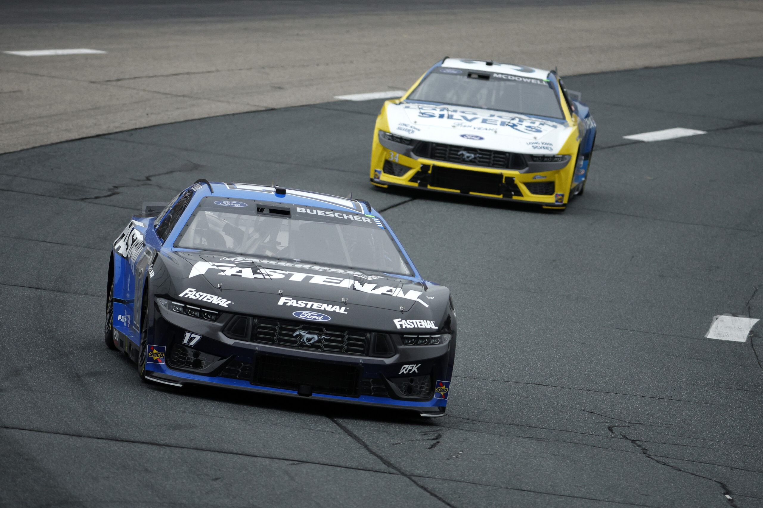 Buescher Battles to Top Five Finish in Rain-Delayed Race in New Hampshire